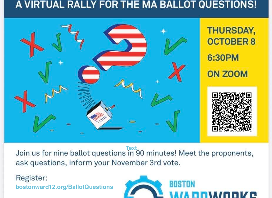 Virtual Rally for the MA Ballot Questions